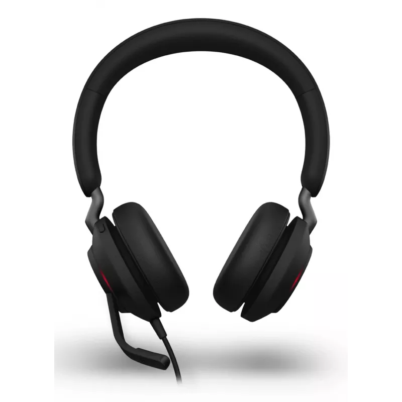 Jabra Evolve2 40 SE austiņas ar vadu, galvas stiprinājums, zvani/mūzika, USB Type-C / USB Type-A, melnas