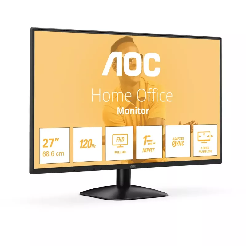 AOC B3 27B31H datora monitors 68,6 cm (27 collas) 1920 x 1080 pikseļi Full HD Melns