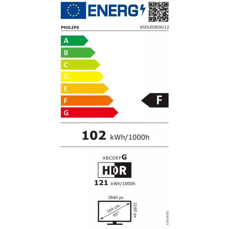Philips 65OLED820/12 TV 165.1 cm (65 collas) 4K Ultra HD viedais televizors Wi-Fi melns
