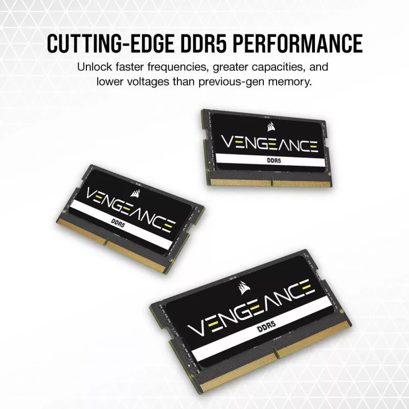 CORSAIR Memory 32GB Vengeance DDR5 SoDIMM (2x16gb) DDR5 5600mt/s (pc5-44800) CL48 1.1v