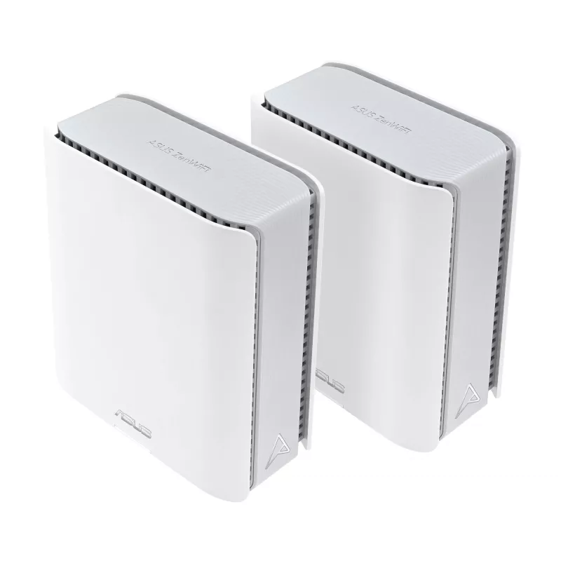 ASUS ZenWiFi BT8 (2 komplekts) Trīsjoslu (2,4 GHz / 5 GHz / 6 GHz) Wi-Fi 7 (802.11be) Balts 3 iekšējās