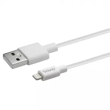 USB kabelis Savio CL-192 1 m USB A USB 2.0 balts