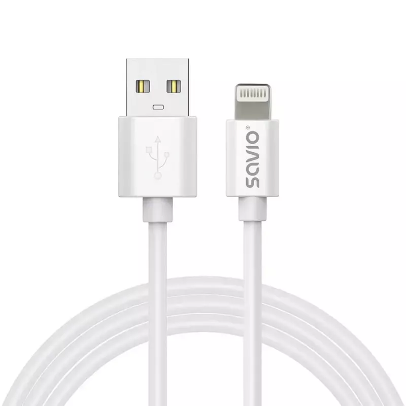 USB kabelis Savio CL-192 1 m USB A USB 2.0 balts