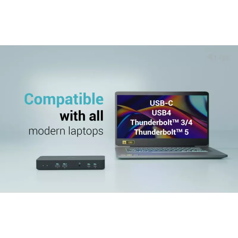 i-tec USB-C Intelligent Triple Display Docking Station + Power Delivery 100W