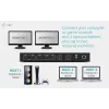 ITEC i-tec USB-C KVM Dock PRO trim resursdatoriem, dubultā video, 2× jaudas piegāde (līdz 92 W), USB 3.2, 10 Gbps, Gigabit Ethernet