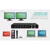 ITEC i-tec USB-C KVM Dock PRO trim resursdatoriem, dubultā video, 2× jaudas piegāde (līdz 92 W), USB 3.2, 10 Gbps, Gigabit Ethernet