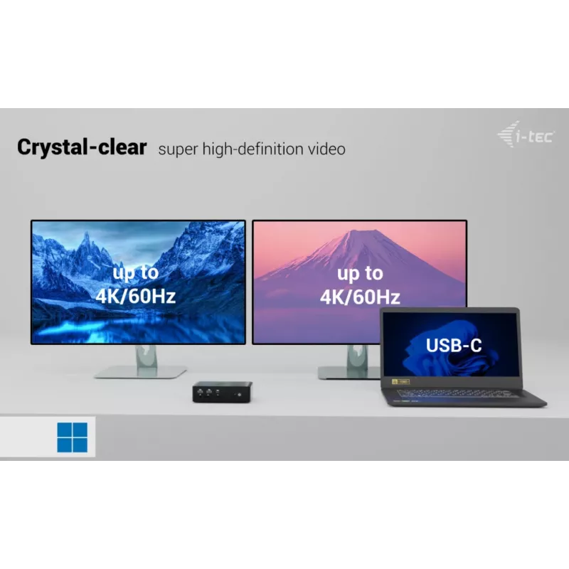 i-tec Thunderbolt5 Quattro Display dokstacija, 5x USB, 2.5 GLAN + Power Delivery 140W