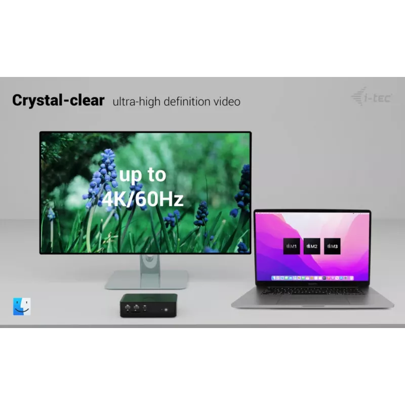 i-tec Thunderbolt5 Quattro Display dokstacija, 5x USB, 2.5 GLAN + Power Delivery 140W