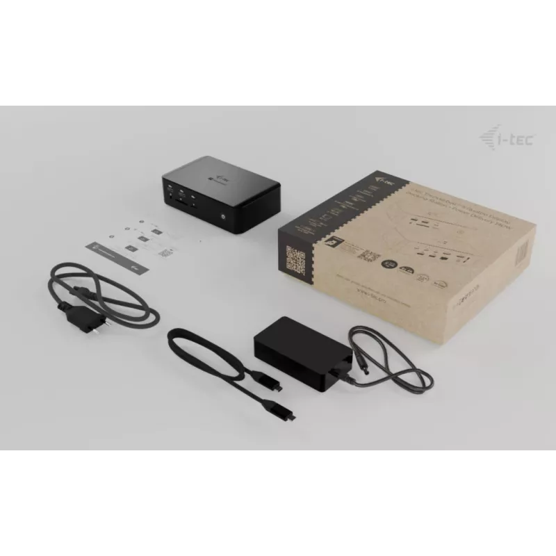 i-tec Thunderbolt5 Quattro Display dokstacija, 5x USB, 2.5 GLAN + Power Delivery 140W