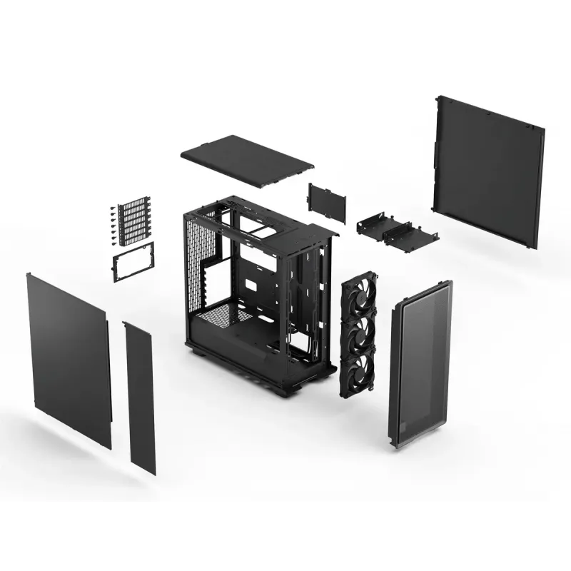 Datora korpuss Fractal Design Epoch Melns Solid Midi Tornis Melns