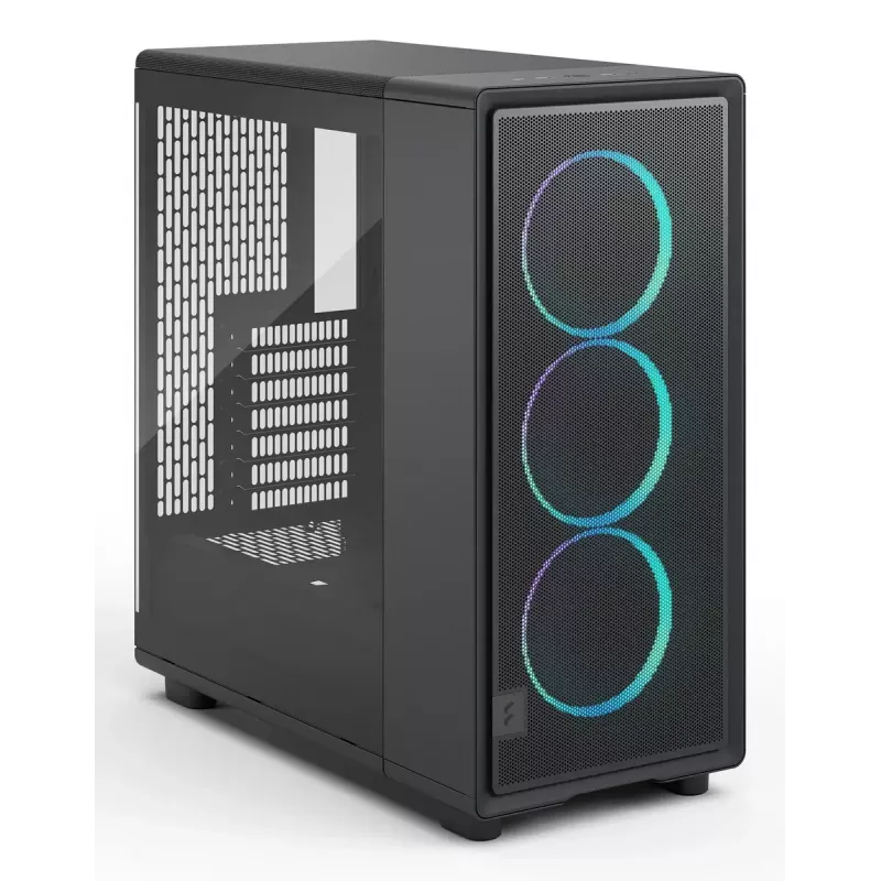 PC korpuss Fractal Design Epoch Melns TG RGB Light Tint Midi Tower Melns