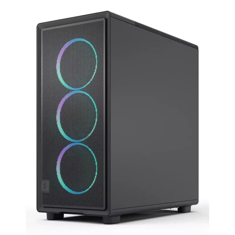 PC korpuss Fractal Design Epoch Melns TG RGB Light Tint Midi Tower Melns