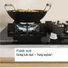Bosch Serie 6 PCQ7A5I90 plīts virsma Nerūsējošais tērauds Iebūvējama 75 cm Gāzes 5 zona(s)