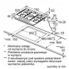 Bosch Serie 6 PCQ7A5I90 plīts virsma Nerūsējošais tērauds Iebūvējama 75 cm Gāzes 5 zona(s)