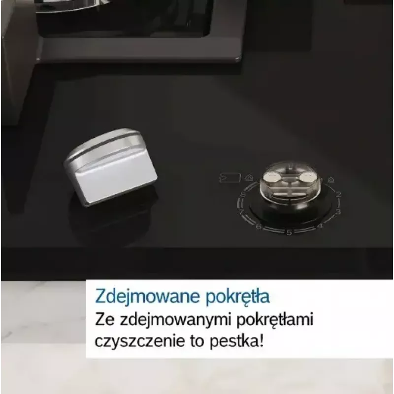 Bosch Serie 6 PCQ7A5I90 plīts virsma Nerūsējošais tērauds Iebūvējama 75 cm Gāzes 5 zona(s)