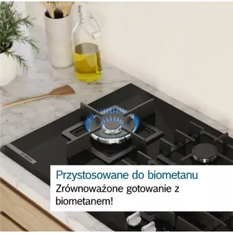 Bosch Serie 6 PCQ7A5I90 plīts virsma Nerūsējošais tērauds Iebūvējama 75 cm Gāzes 5 zona(s)