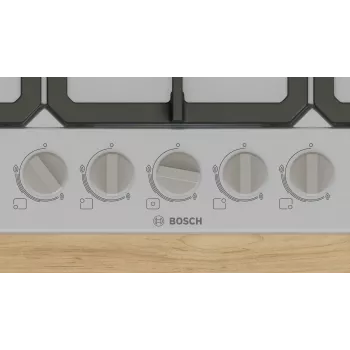 Bosch Serie 4 PGQ7B5K90 plīts virsma Nerūsējošais tērauds Iebūvējams 75 cm Gāze 5 zona(s)