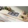 Bosch Serie 4 PGQ7B5K90 plīts virsma Nerūsējošais tērauds Iebūvējams 75 cm Gāze 5 zona(s)