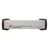 ATEN 4 portu DVI audio/video sadalītājs, DVI, 4x DVI-I, 1920 x 1200 pikseļi, melns, sudrabots, metāls, Full HD