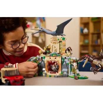 LEGO Jurassic World Air Mission ar Quetzalcoatlus un Spinosaurus 76976 — 984 gab., 4 minifigūras, vecumam 8+