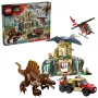 LEGO Jurassic World Air Mission ar Quetzalcoatlus un Spinosaurus 76976 — 984 gab., 4 minifigūras, vecumam 8+