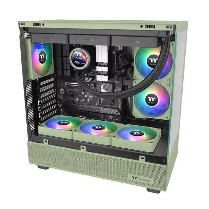 Ventilators Thermaltake CT120 EX ARGB Sync Matcha zaļa 12cm 68cfm hidraulisks