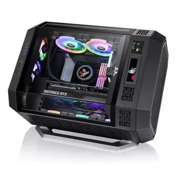 Tornis uz plauktu pārveidošanas komplekts Thermaltake AC-076-ON1NAN-A1 Midi Tower Melns