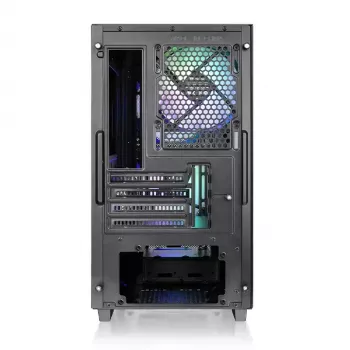 PC korpuss Thermaltake Versa H16 TG ARGB Micro Tower melns