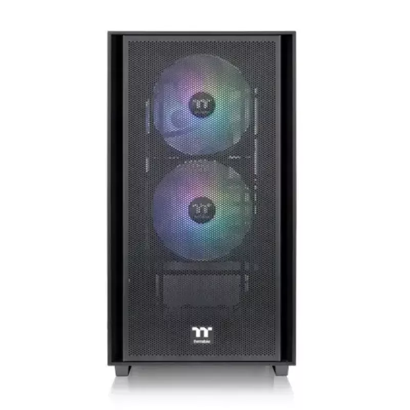 PC korpuss Thermaltake Versa H16 TG ARGB Micro Tower melns
