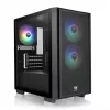 PC korpuss Thermaltake Versa H16 TG ARGB Micro Tower melns