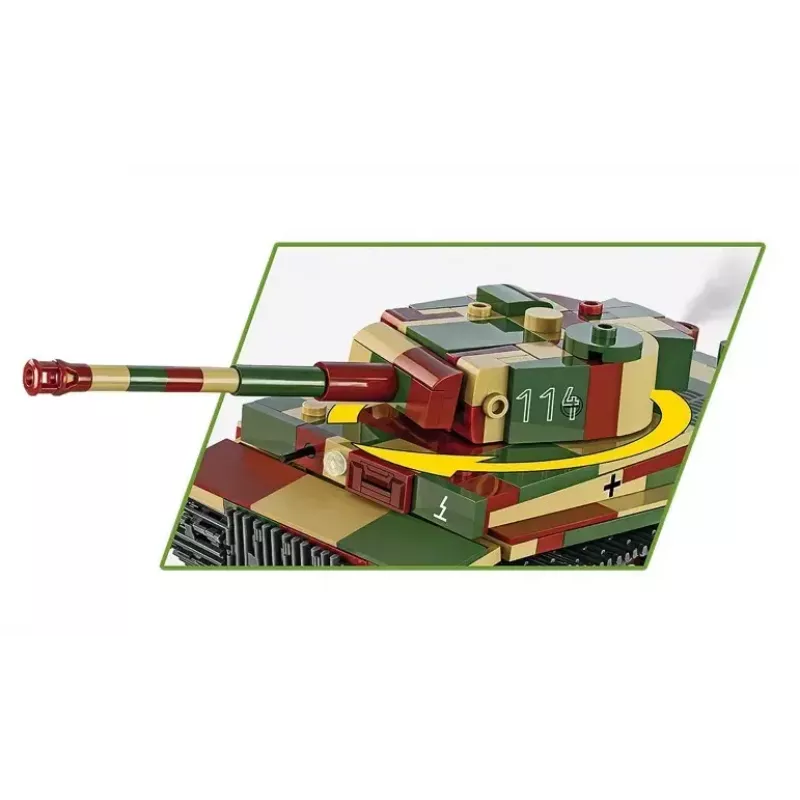 Mēroga modeļa būvēšanas komplekts Cobi Pz.Kpfw. VI Tiger Ausf. E 1:35 mērogā, detalizēts ķieģeļu komplekts