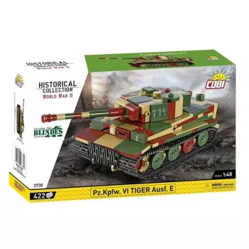 Mēroga modeļa būvēšanas komplekts Cobi Pz.Kpfw. VI Tiger Ausf. E 1:35 mērogā, detalizēts ķieģeļu komplekts