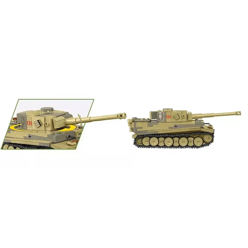 Cobi Panzer VI Tiger I konstruktors, 442 detaļas, modelis COIB-2734