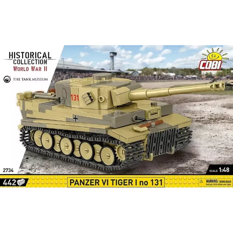 Cobi Panzer VI Tiger I konstruktors, 442 detaļas, modelis COIB-2734