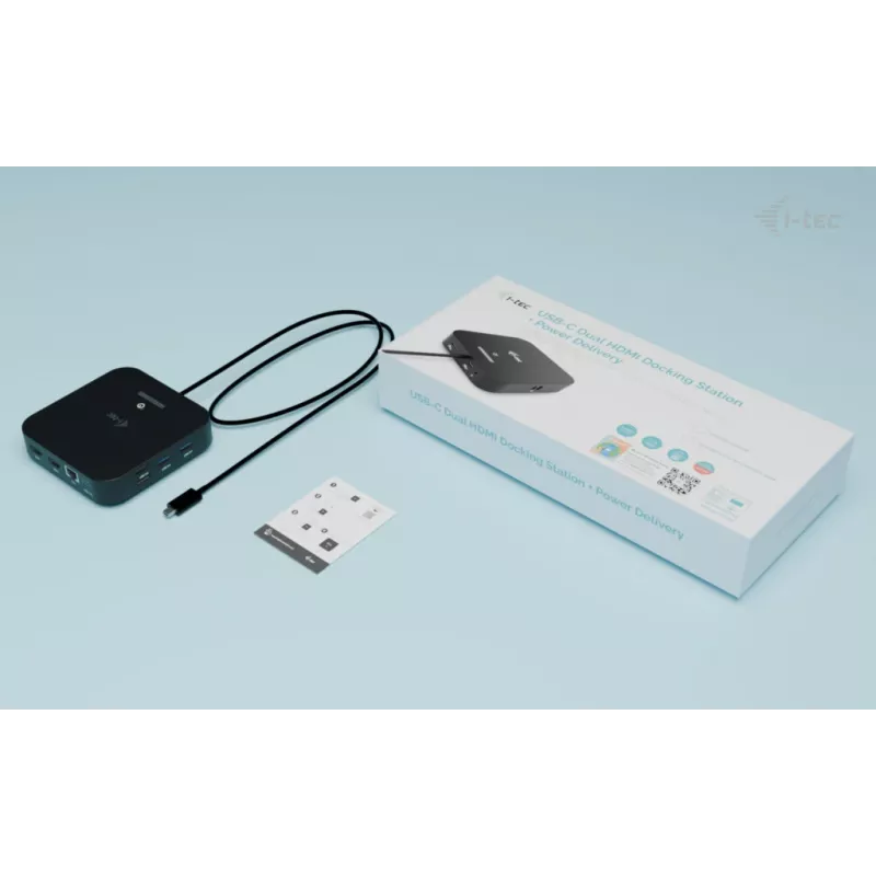 Dokstacija ITEC USB-C Dual HDMI C31DUALHDMIDOCKPD — Dual 4K 60Hz, 100W Power Delivery