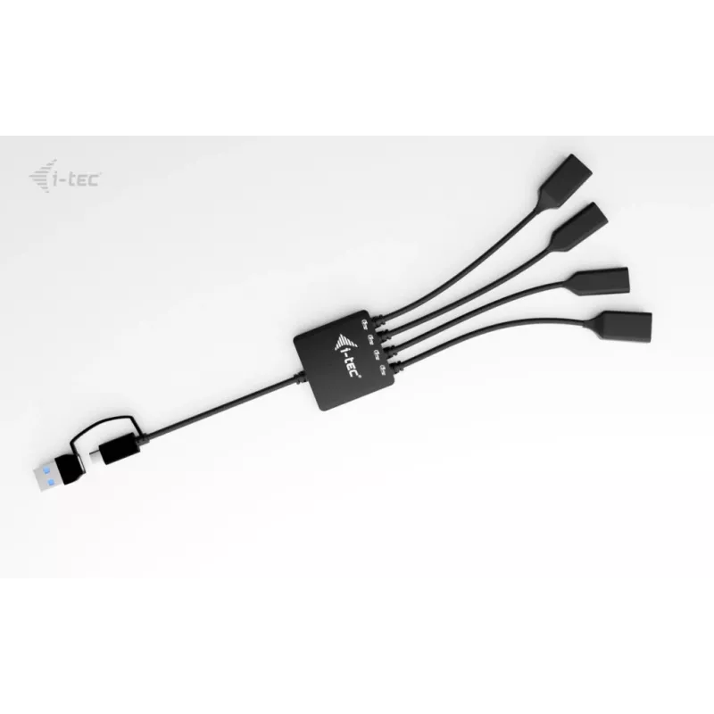 i-tec USB-C/USB-A kabeļa centrmezgls 4 pieslēgvietas (2x USB-C, 2x USB-A)