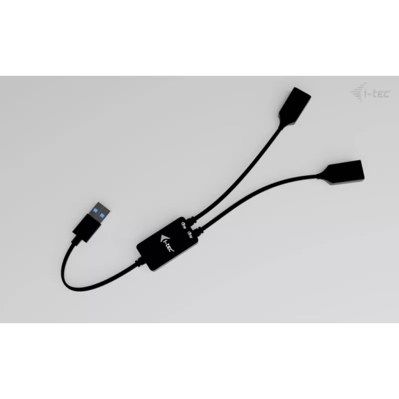 USB-A centrmezgls ITEC U3CBLHUB2A — 2 pieslēgvietas, USB 3.0 līdz 5 Gbps
