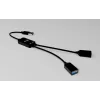 USB-A centrmezgls ITEC U3CBLHUB2A — 2 pieslēgvietas, USB 3.0 līdz 5 Gbps