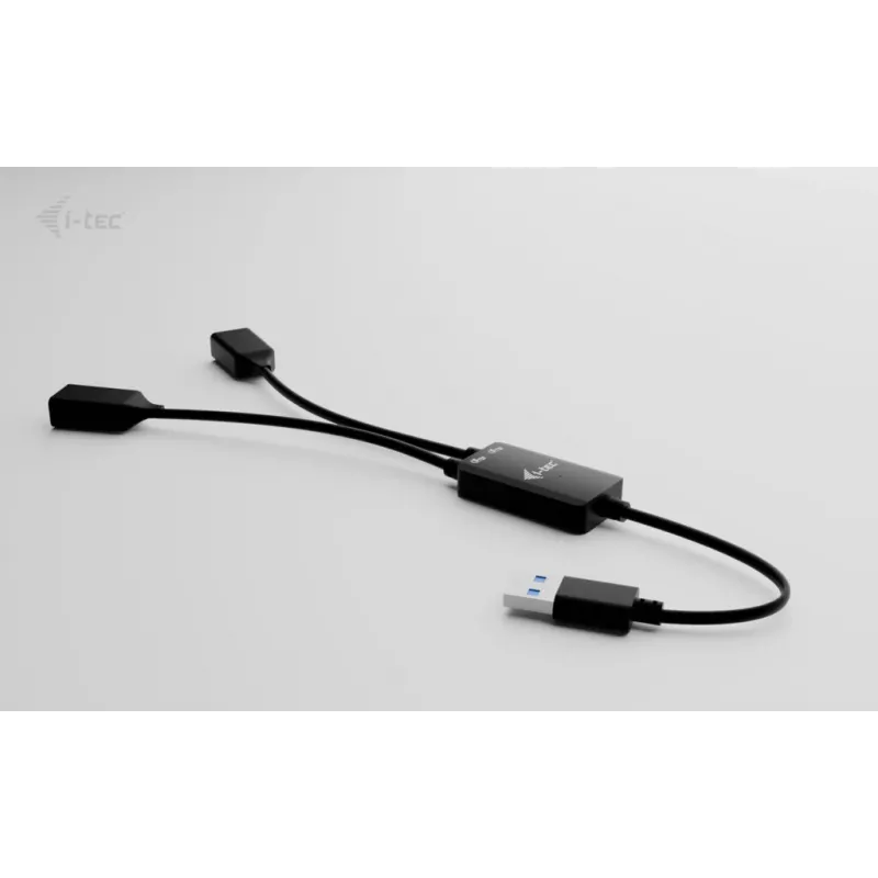USB-A centrmezgls ITEC U3CBLHUB2A — 2 pieslēgvietas, USB 3.0 līdz 5 Gbps