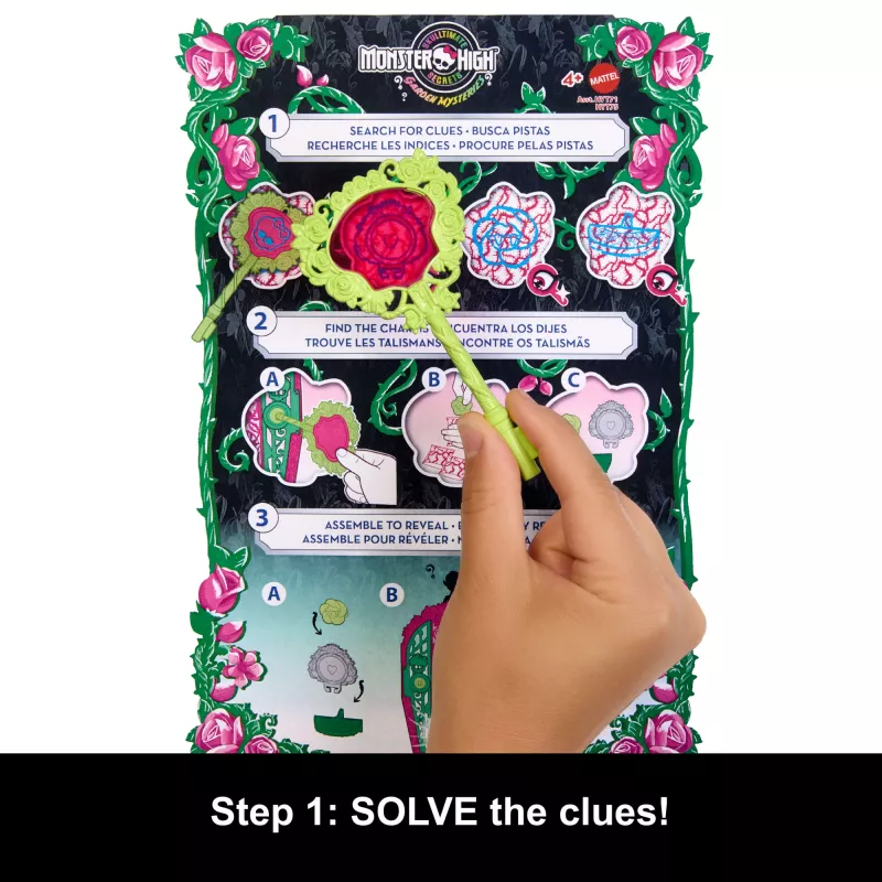 Monster High Skulltimate Secrets Garden Mysteries Playset, Venus McFlytrap lelle ar 19+ pārsteigumiem