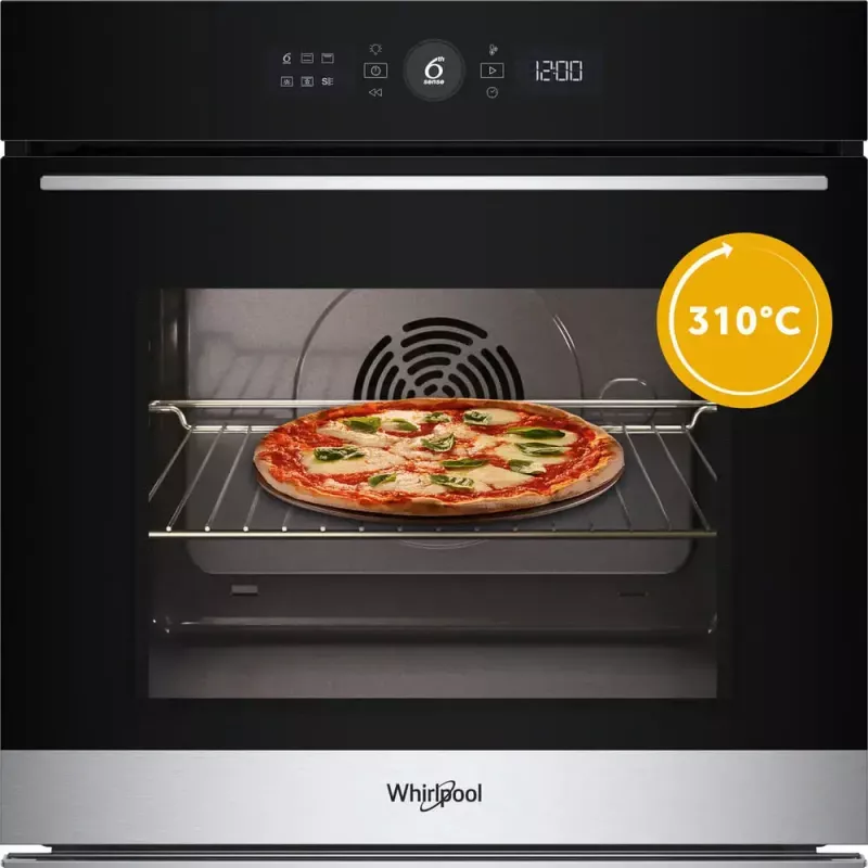 Whirlpool WOI5S8HM1SXA 73 L Melns, nerūsējošais tērauds