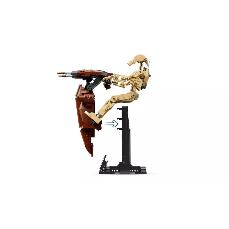 LEGO būvkomplekts Star Wars Battle Droid ar STAP 75428 — 1088 detaļas, 1 minifigūra, displeja izmērs 140×380×300 mm