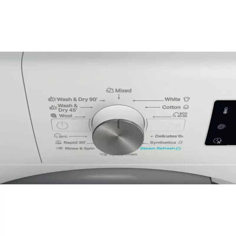 Veļas mazgājamā un žāvējamā mašīna WHIRLPOOL FFWDB 864489 SV EE ar priekšējo ielādi 6 kg 1400 apgr./min balta