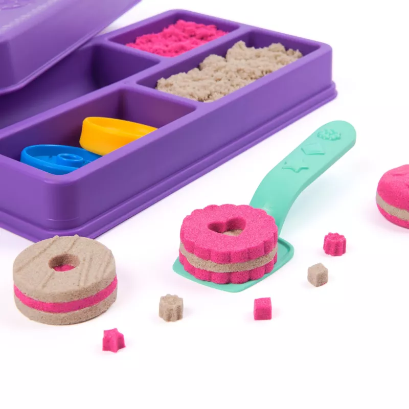 Spin Master Kinetic Sand - Cepumu Kaste, formējamās smiltis