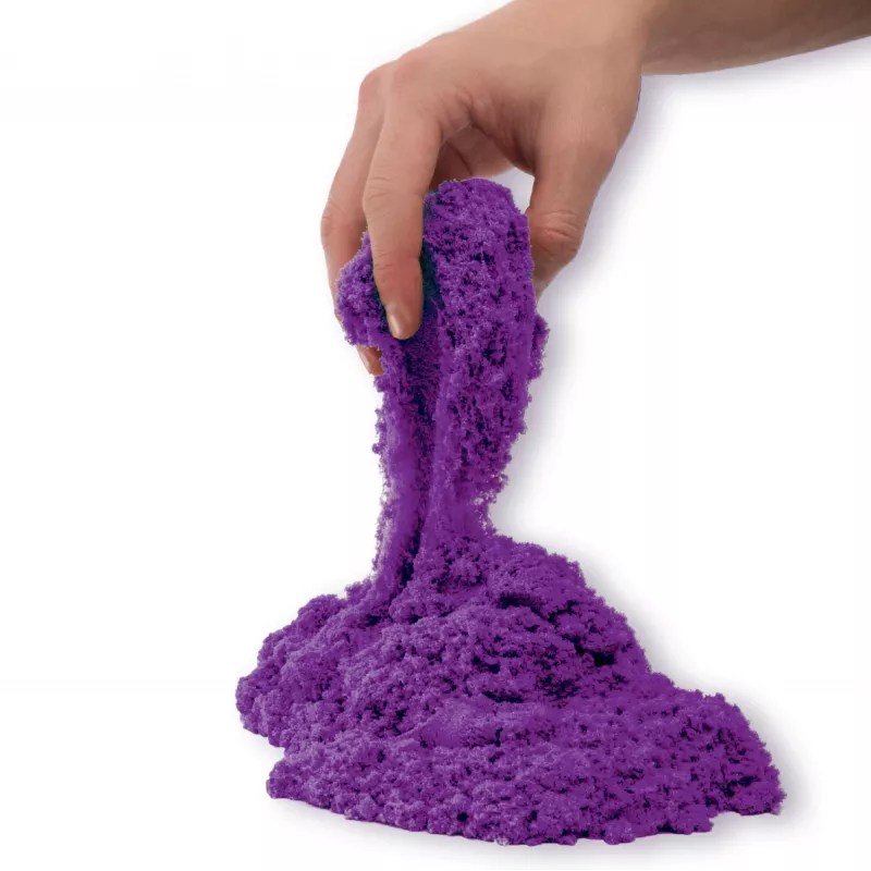 Kinetic Sand, 2 mārciņu purpura rotaļu smiltis, veidojamas sensorās rotaļlietas bērniem, atkārtoti aizvākojams maiss (iepakojums var atšķirties), no 3 gadu vecuma