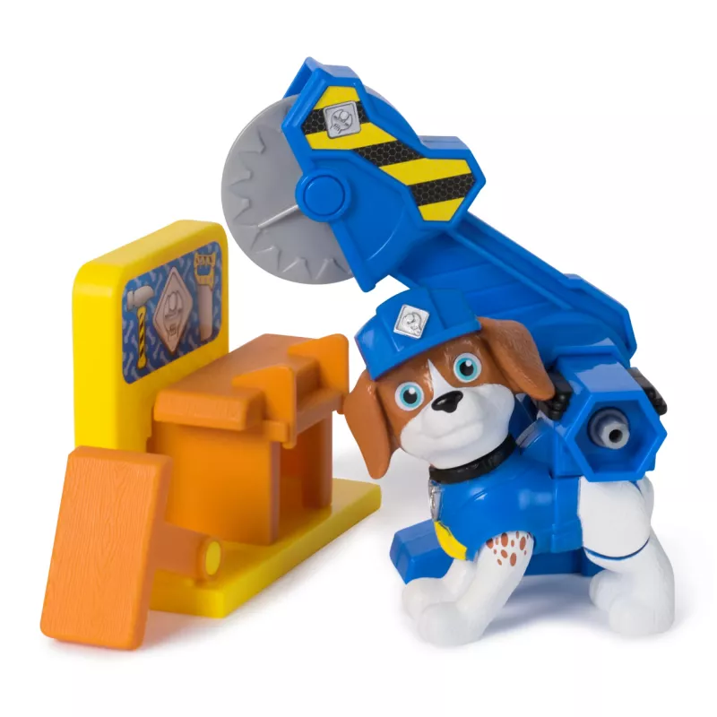 Figūriņu komplekts Usorteret Rubble & Wheeler Power Tool Pups ar 2 instrumentiem un 2 būvniecības piederumiem, vecumam 3+