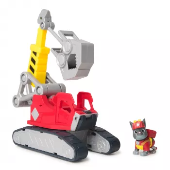 Celtņa kravas automašīna Spin Master Rubble & Crew Charger's Mega Power Crane ar Charger figūriņu, 2 noņemamiem instrumentiem, plastmasas, no 3 gadu vecuma