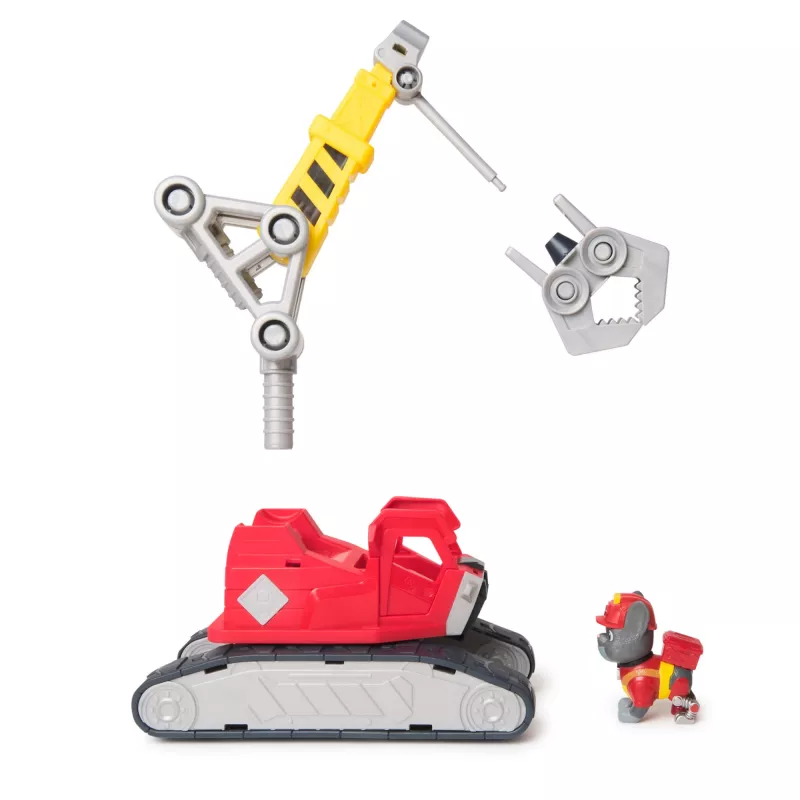Celtņa kravas automašīna Spin Master Rubble & Crew Charger's Mega Power Crane ar Charger figūriņu, 2 noņemamiem instrumentiem, plastmasas, no 3 gadu vecuma