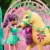 Unicorn Academy, Ava lelle un krāsu mainošais Leaf stalliņa rotaļu komplekts, Lieldienu dāvanu ideja, ietver 15 aksesuārus, lelles un vienradžu rotaļlietas meitenēm no 4 gadu vecuma