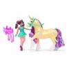 Unicorn Academy, Ava & Plant Magic Leaf ar gaismas efektu, 2 jāšanas aksesuāri, lelles un vienradžu rotaļlietas meitenēm no 4 gadiem